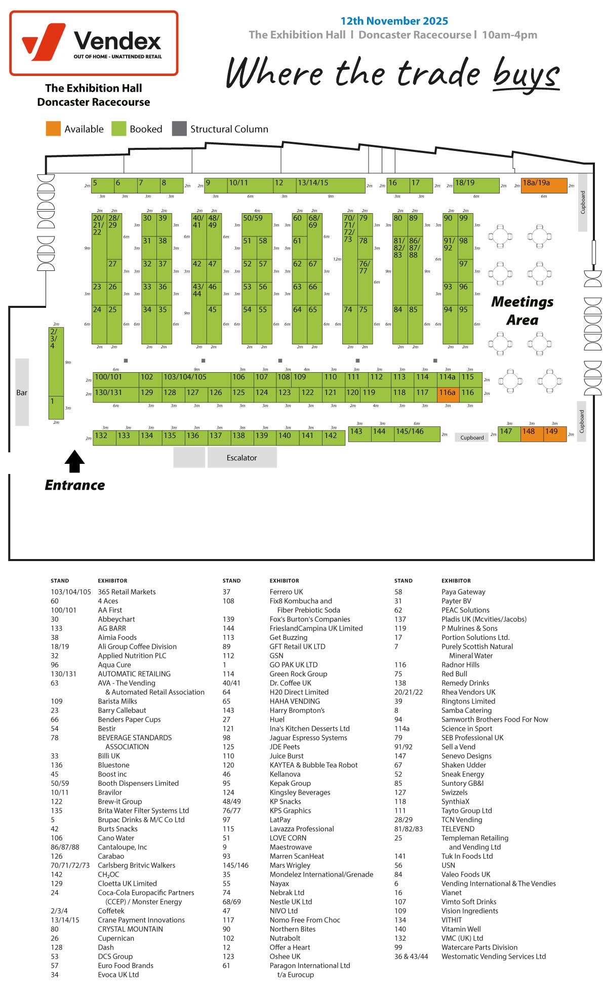 Vendex North 2025 - Doncaster floor plan